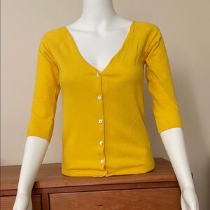 Massimo Rebecchi Bright Yellow Cardigan